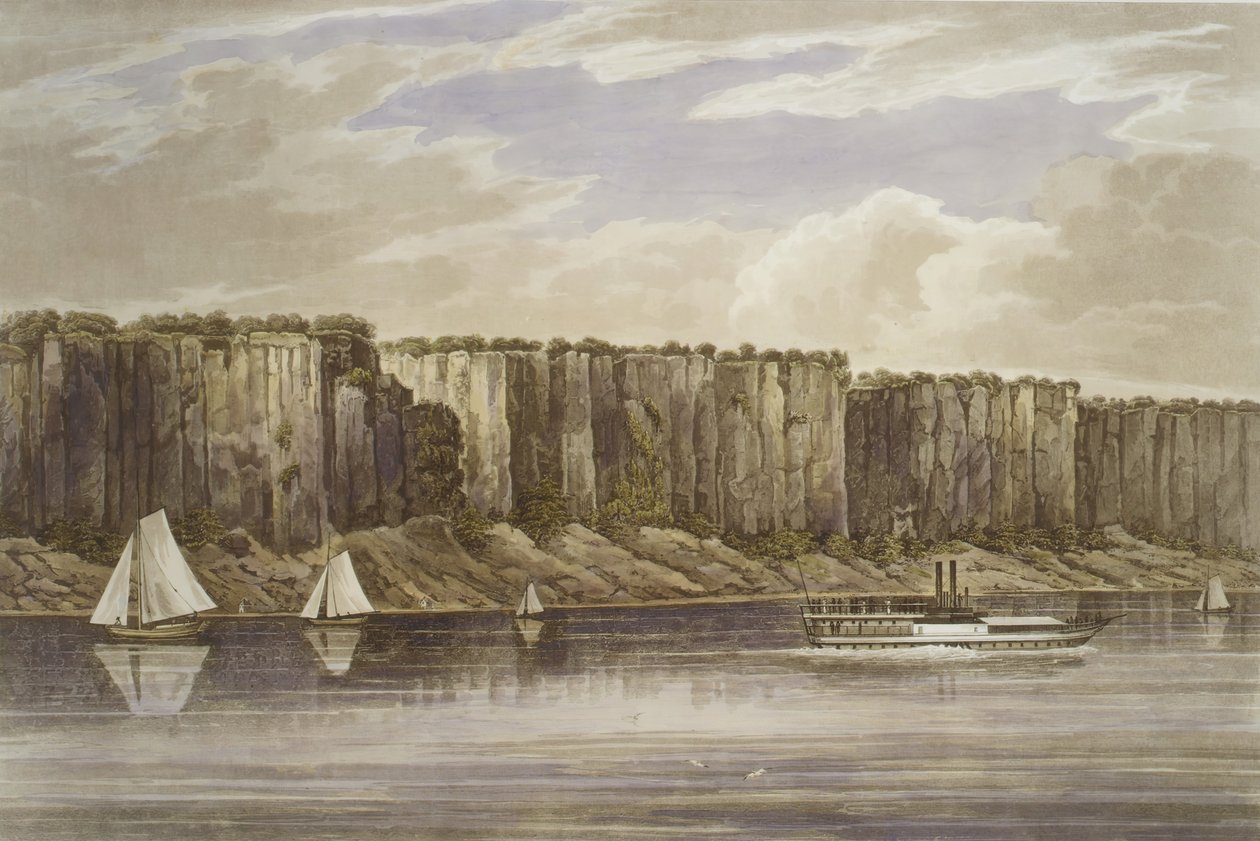 Palisades No. 19, Hudson River Portfolio, 1823-24 by John Hill