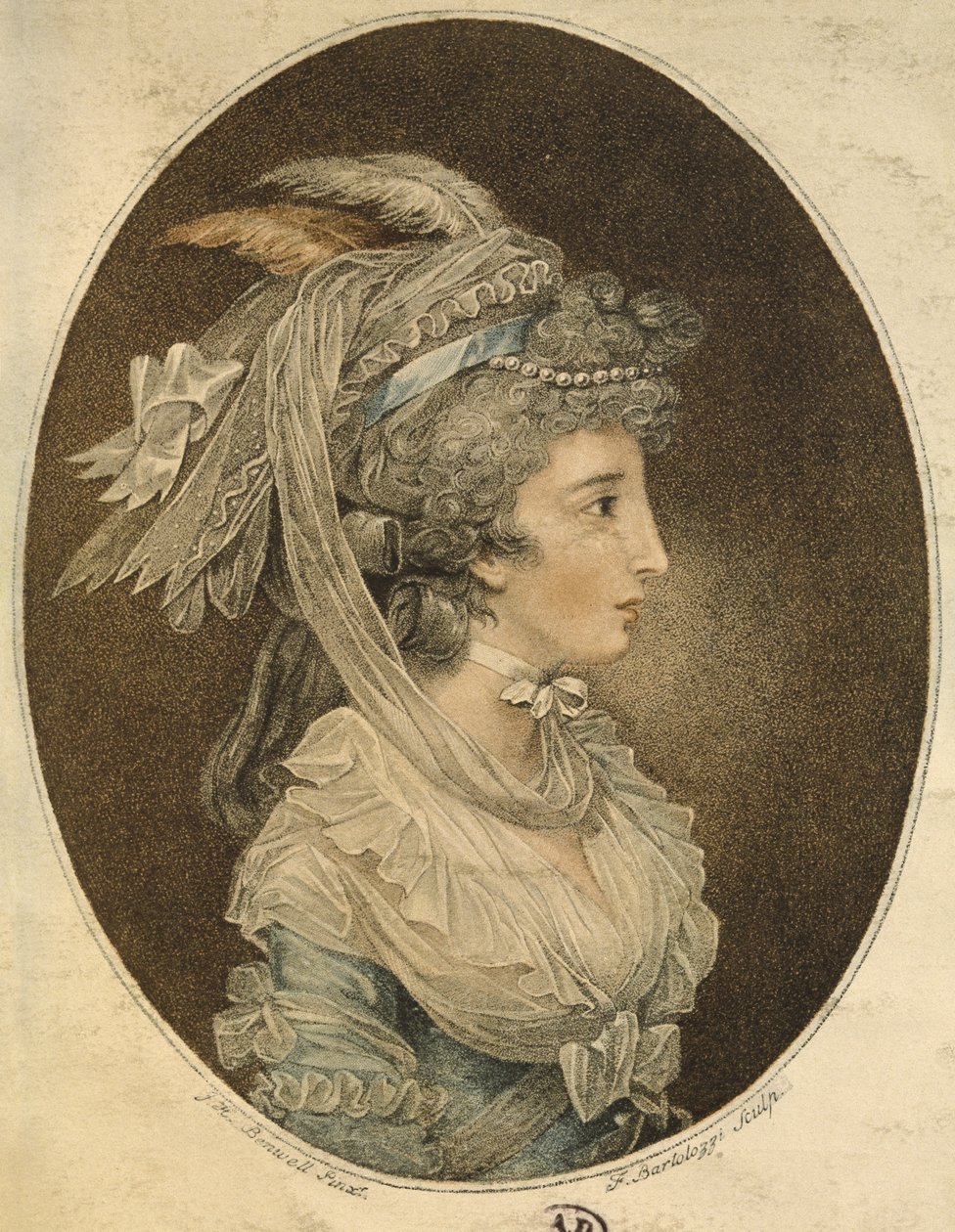 English Hairstyle, Engraved by Francesco Bartolozzi by John Hodges Benwell