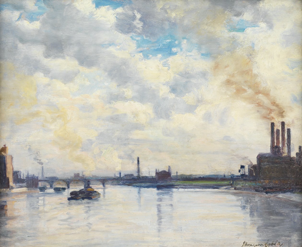 Chelsea Reach by John Hodgson Lobley
