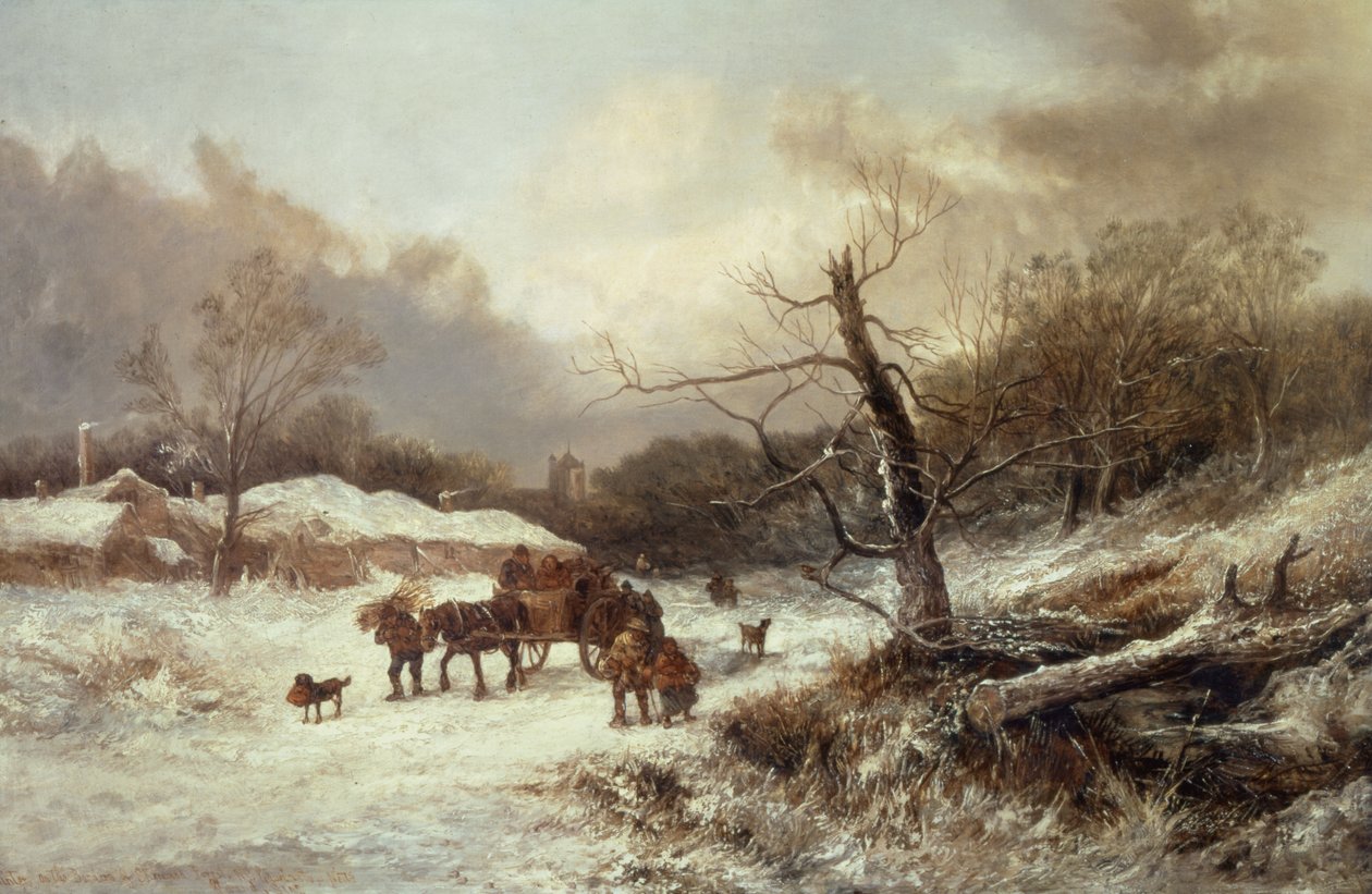 Winter on the borders of Sherwood Forest by John Holland