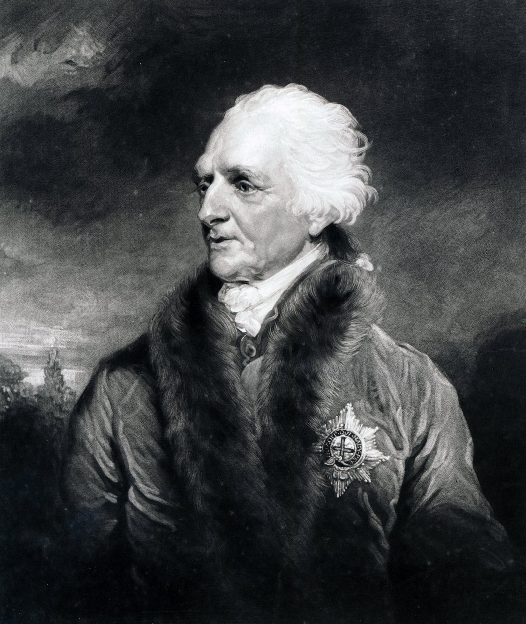 Augustus Henry Fitzroy, 3rd Duke of Grafton, engraved by C. Turner by John Hoppner