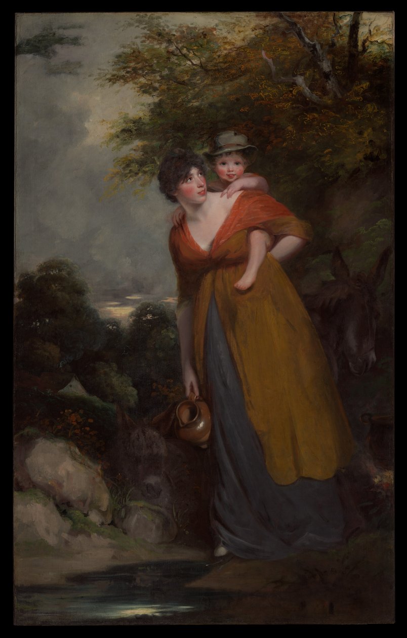 Mrs. Richard Brinsley Sheridan (Hester Jane Ogle, 1775/76-1817) and her son (Charles Brinsley Sheridan, 1796-1843) by John Hoppner