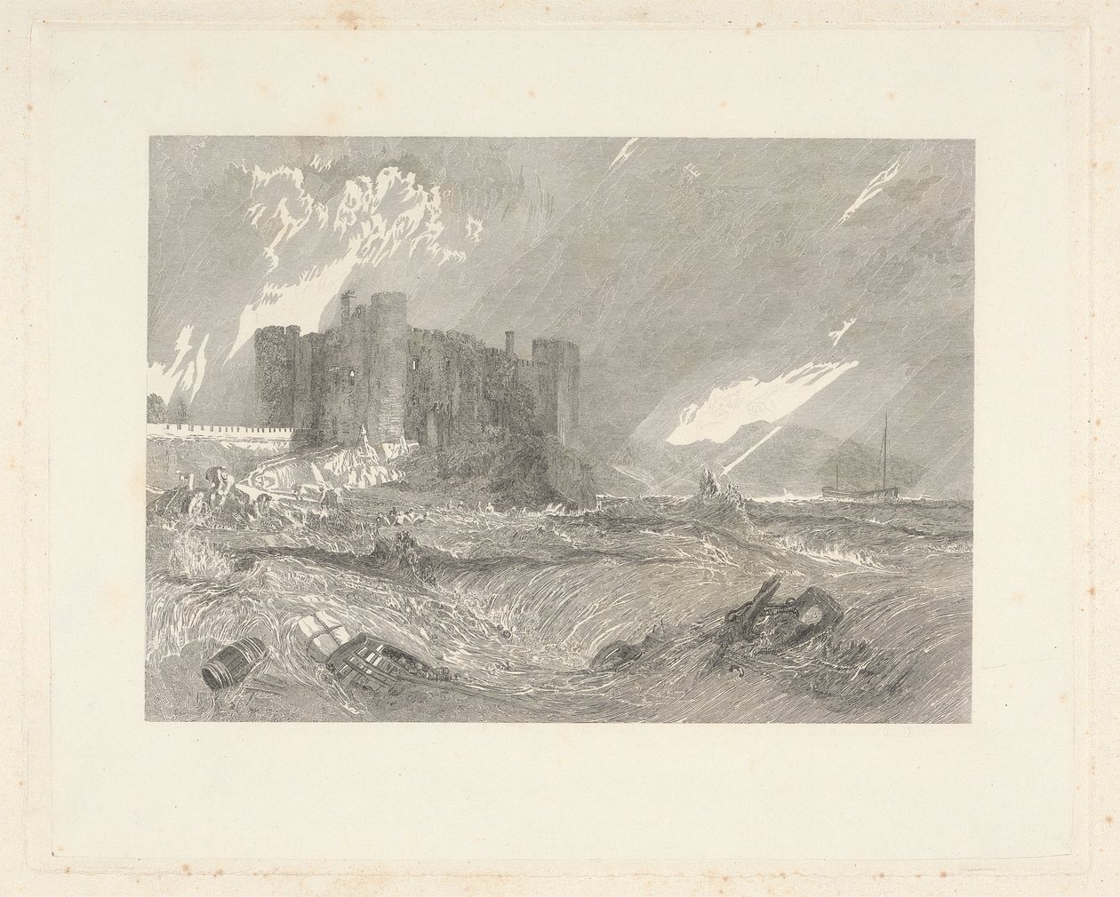 Laugharne Castle, Caermarthenshire by John Horsburgh