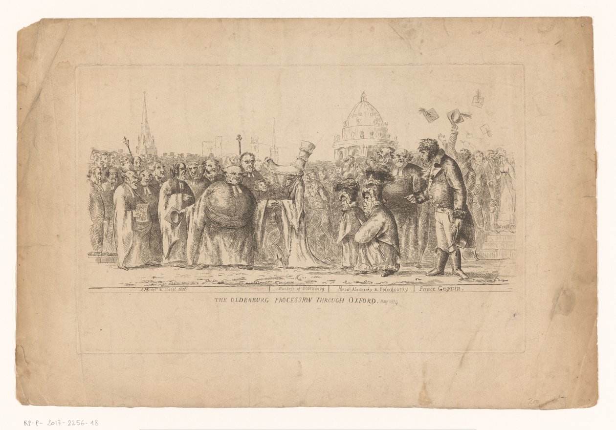 Catherine Pavlovna of Russia in Oxford, 1814 by John Hughes