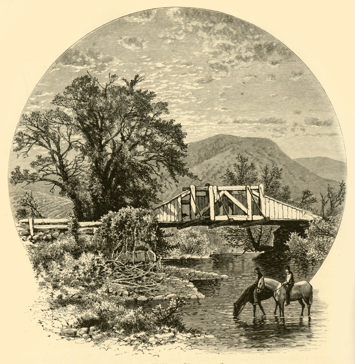 Old Bridge, Blackberry River, near Canaan by John J. Harley