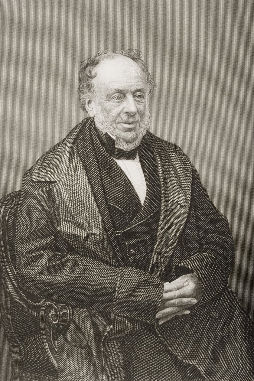 James Brownlow William Gascoigne-Cecil, 2nd Marquess of Salisbury, engraved by D.J. Pound from a photograph, from The Drawing-Room of Eminent Personages, Volume 2, published in London, 1860 by John Jabez Edwin Paisley Mayall