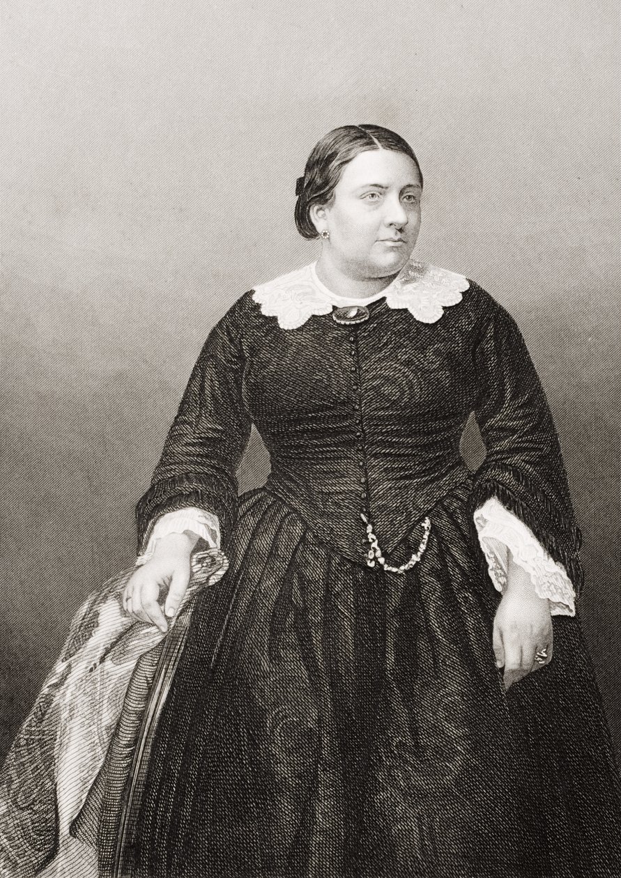 Madame Marietta Alboni (1824-94) engraved by D.J. Pound from a photograph, from The Drawing-Room of Eminent Personages, Volume 2, published in London, 1860 by John Jabez Edwin Paisley Mayall