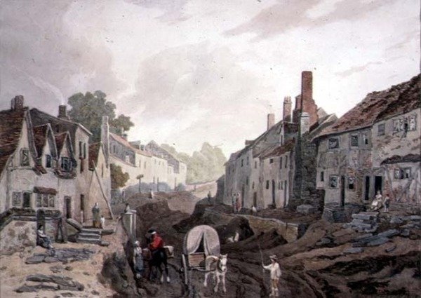 Street Scene, Erith, Kent by John James Chalon