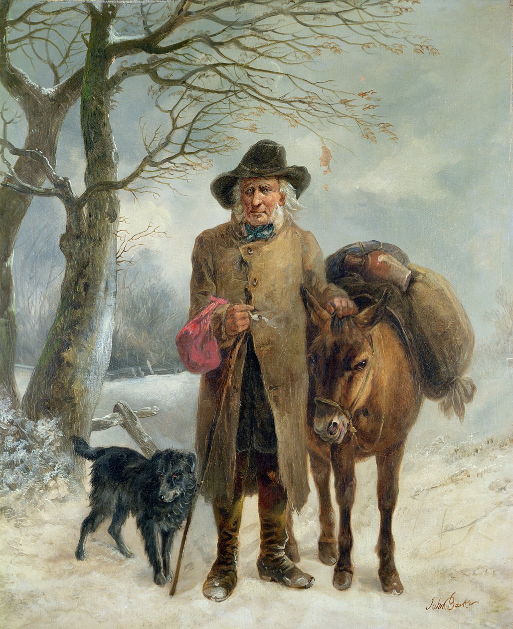 Gathering winter fuel by John Jesse Barker