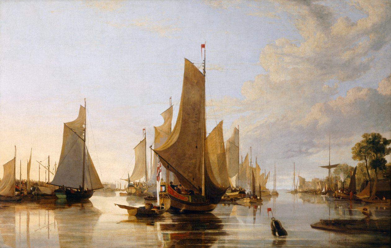 The Yarmouth Water Frolic, c.1821 by John & John Berney (1794 1842) Crome