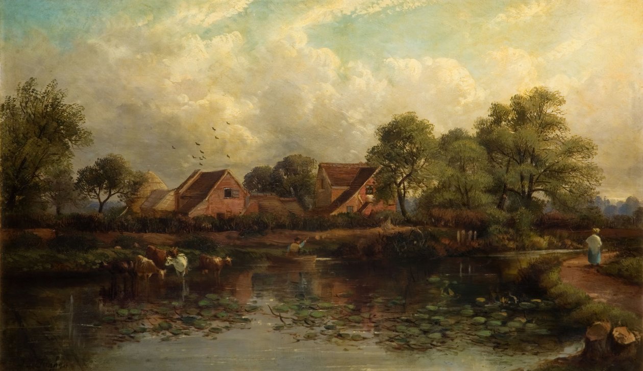 Farm in Wood Lane, Handsworth by John Joseph Hughes