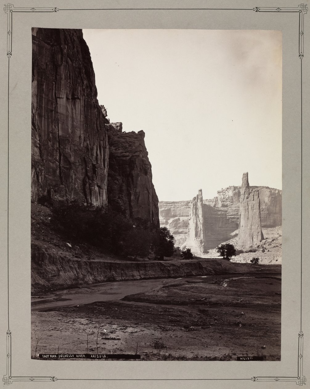 East Fork, de Chelly River, Arizona by John K. Hillers
