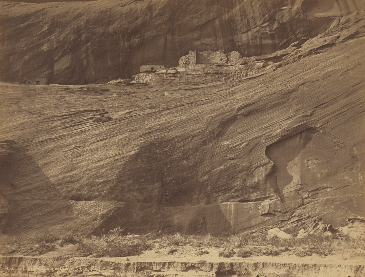 Ruins of Cliff Dwellings, Canyon de Chelly, 1889 by John K. Hillers