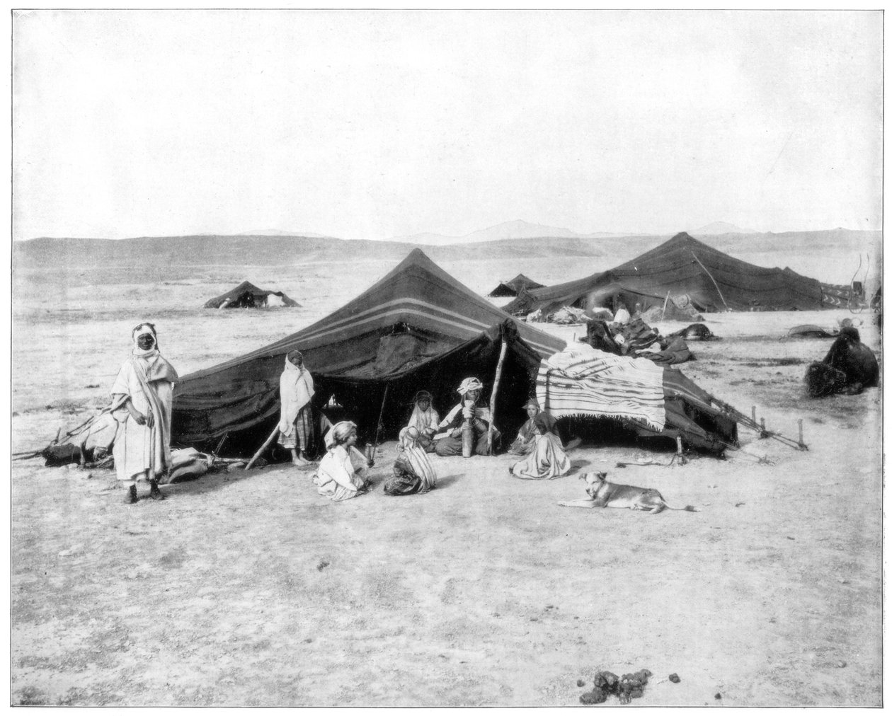 Caravan Camp, Sahara Desert by John L. Stoddard