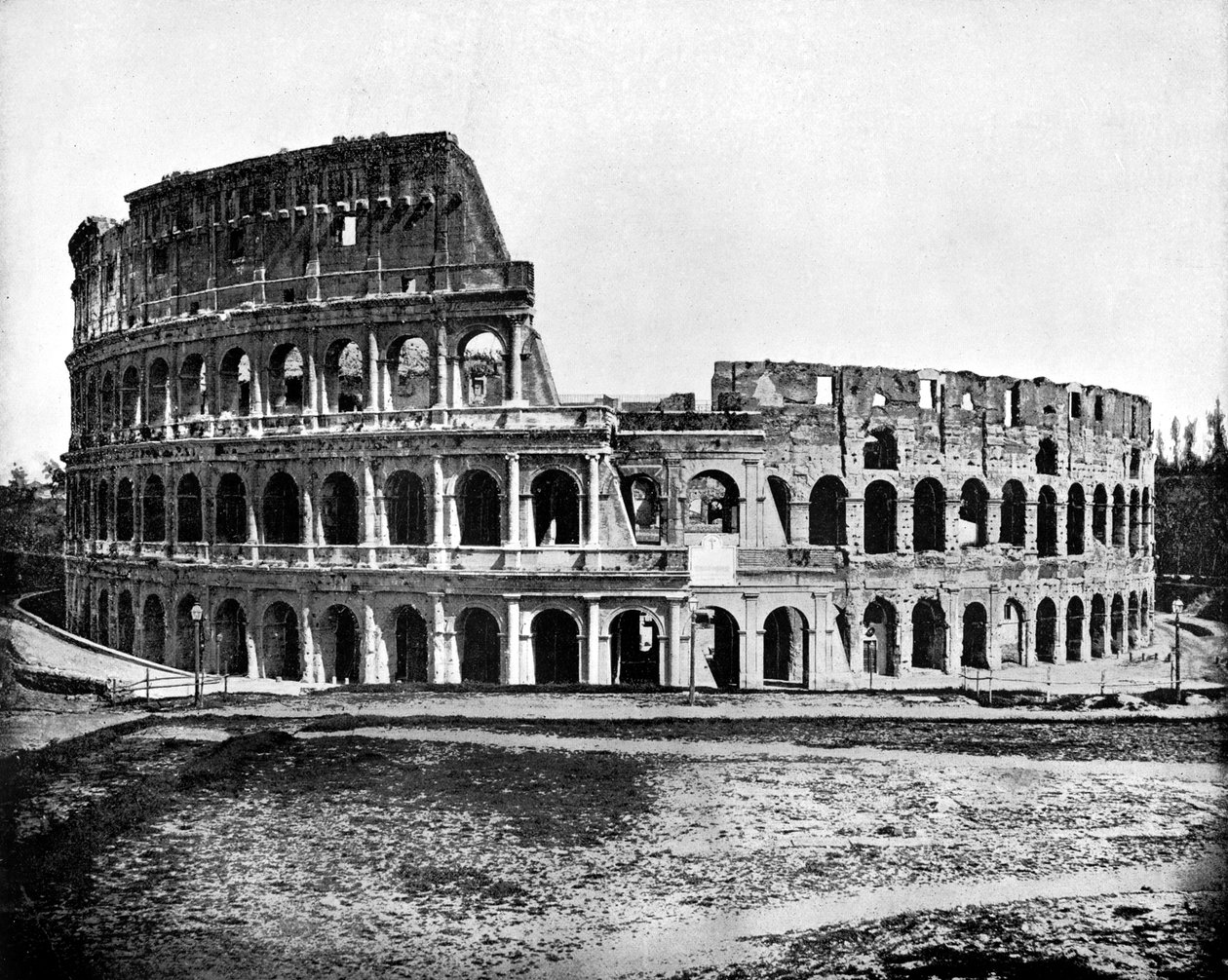Exterior of the Colosseum, Rome by John L. Stoddard