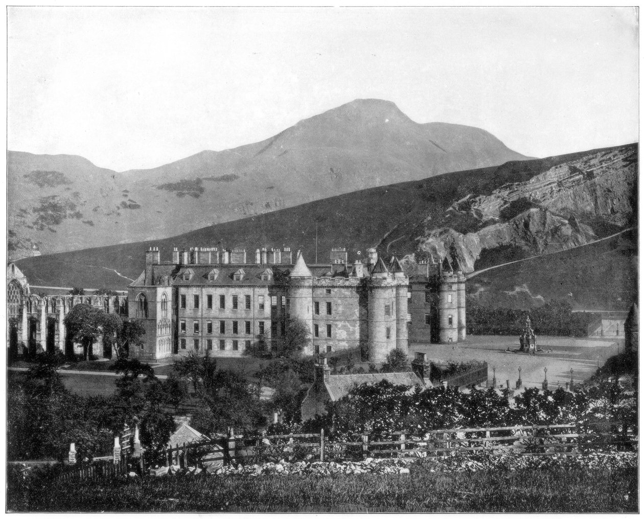Holyrood Palace, Edinburgh, Scotland, late 19th century by John L. Stoddard