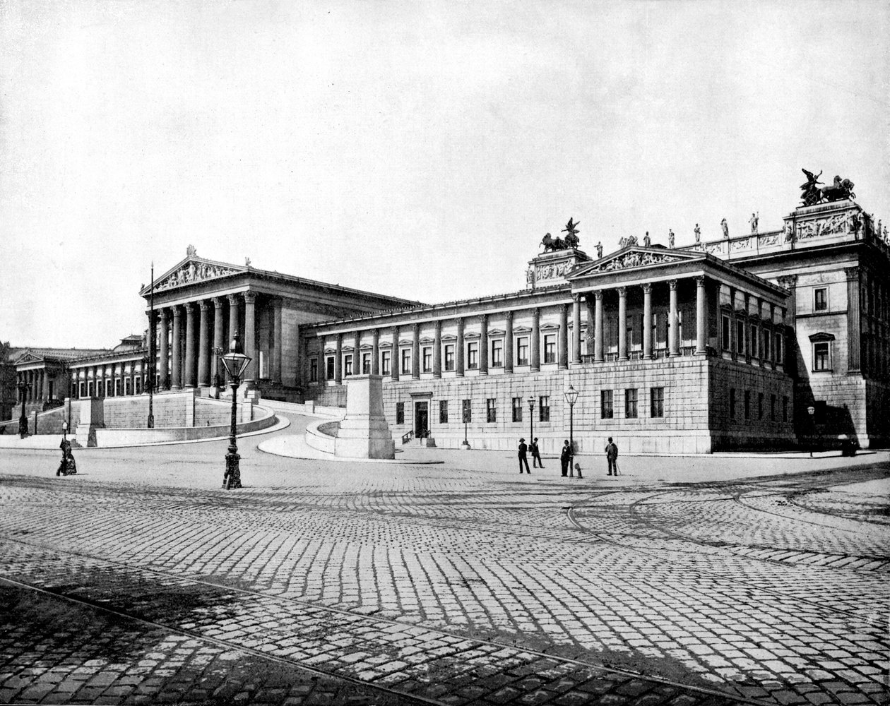 Houses of Parliament, Vienna by John L. Stoddard