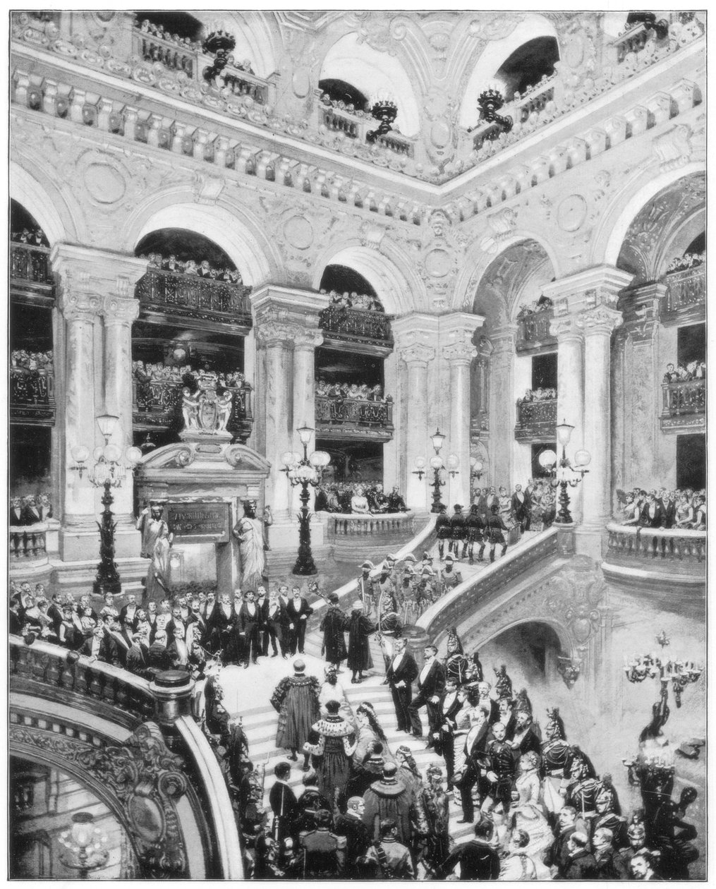 Interior of the Grand Opera House, Paris by John L. Stoddard