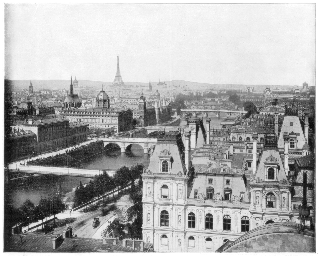 Panorama of Paris, France by John L. Stoddard