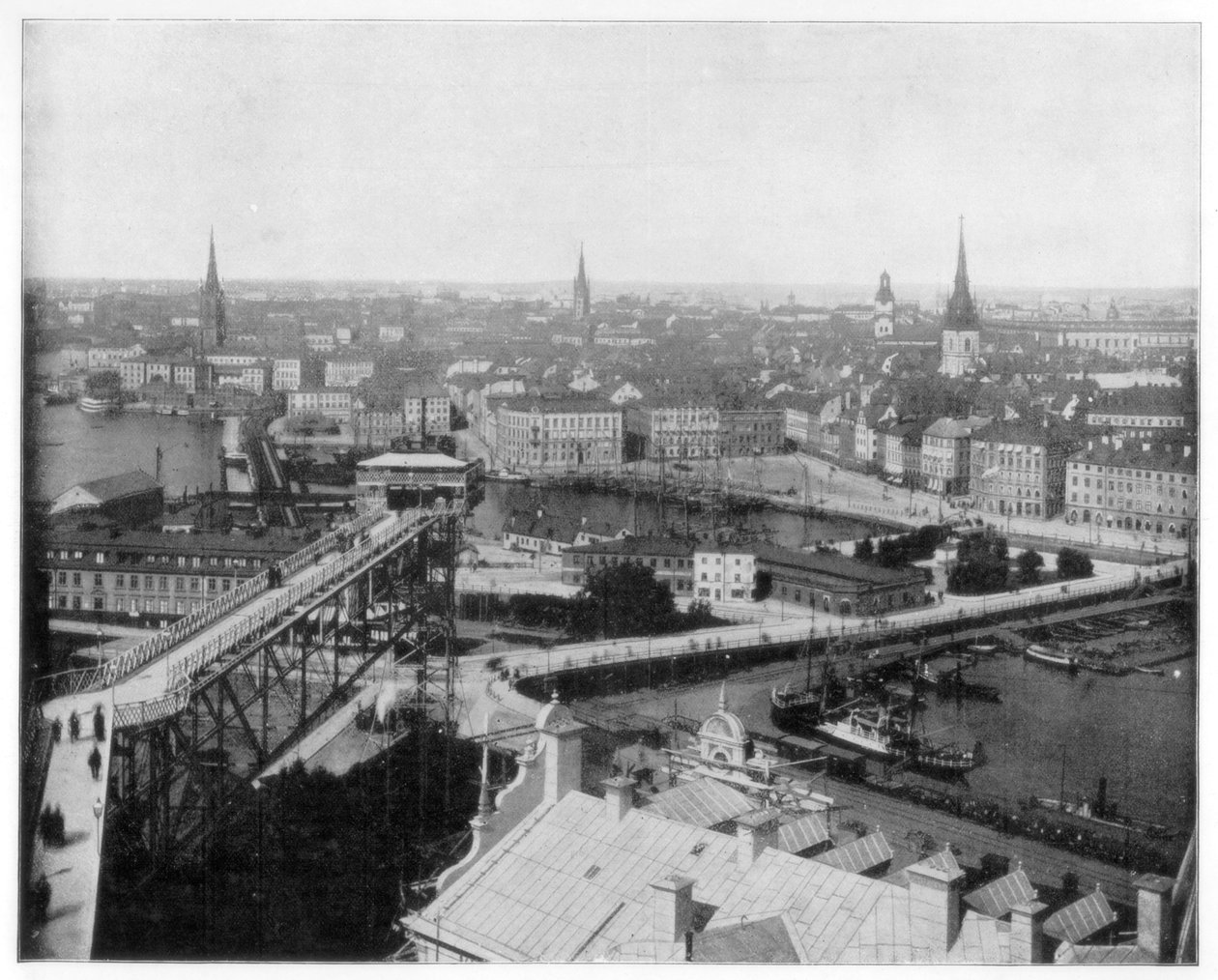 Panorama of Stockholm, Sweden, late 19th century by John L. Stoddard