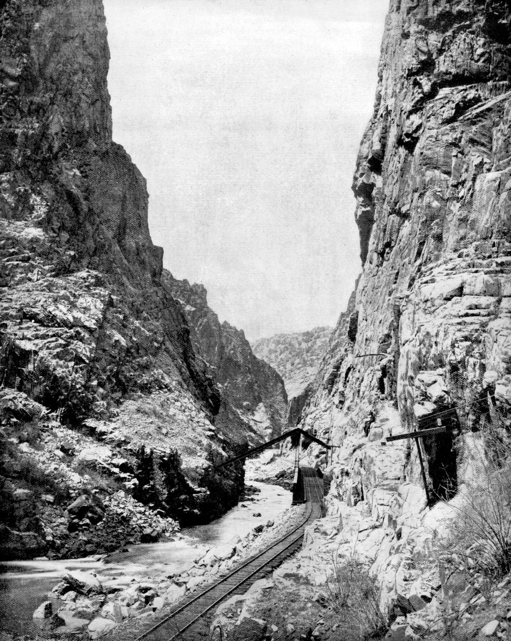 Royal Gorge, Colorado, USA, 1893 by John L. Stoddard