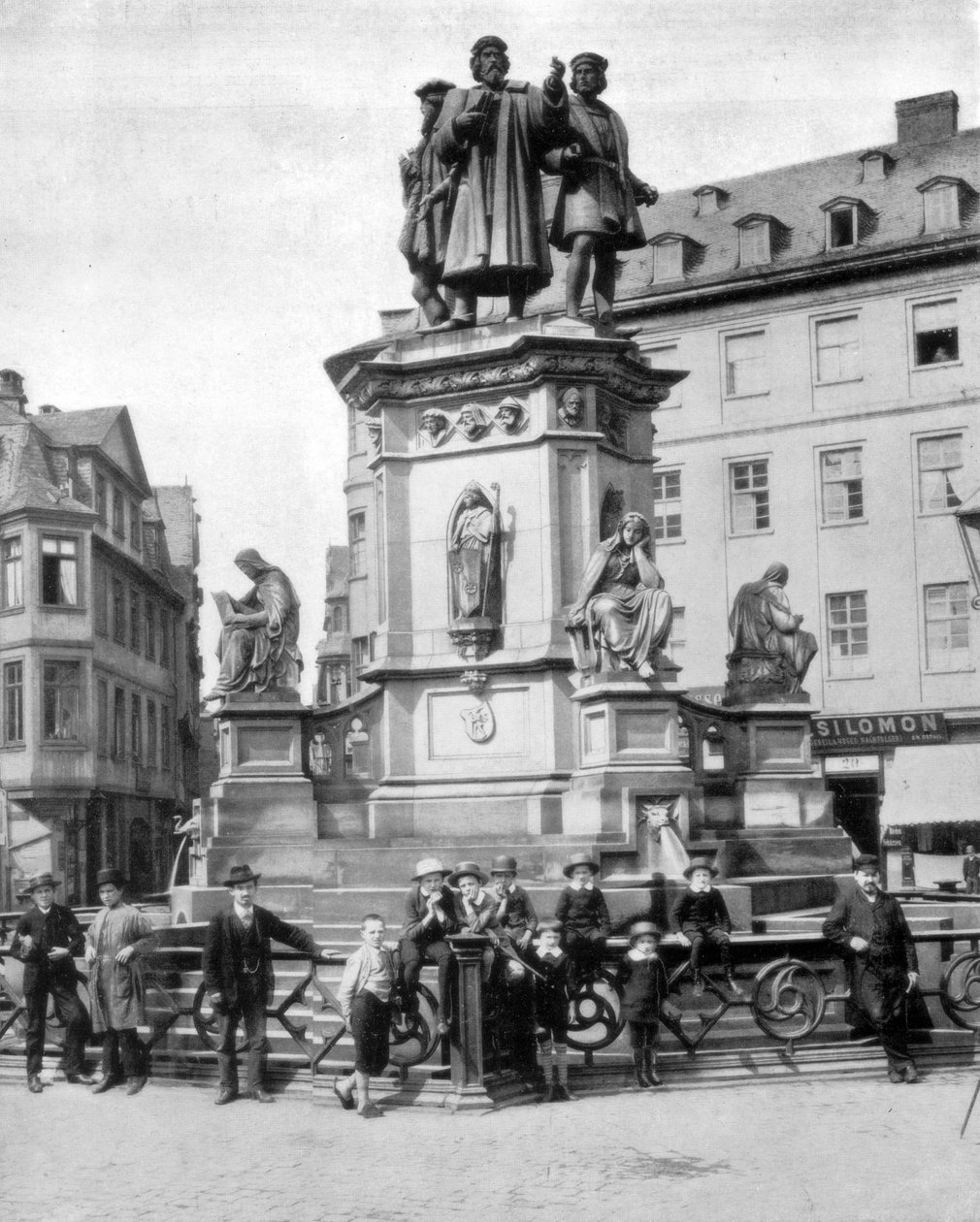 The Gutenberg Monument, Frankfurt, Germany by John L. Stoddard