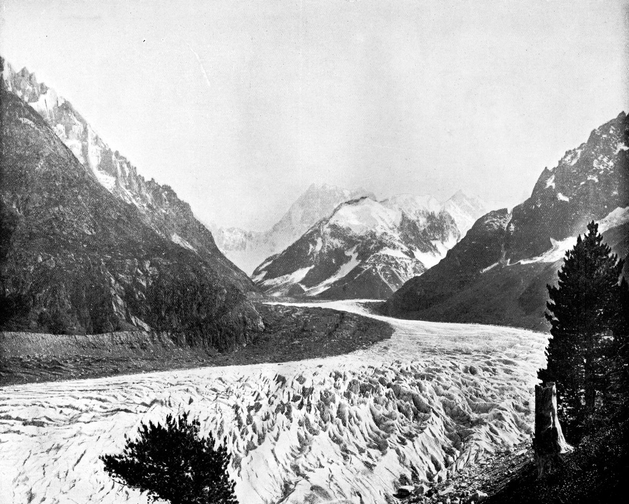 The Mer de Glace, Switzerland, 1893 by John L. Stoddard