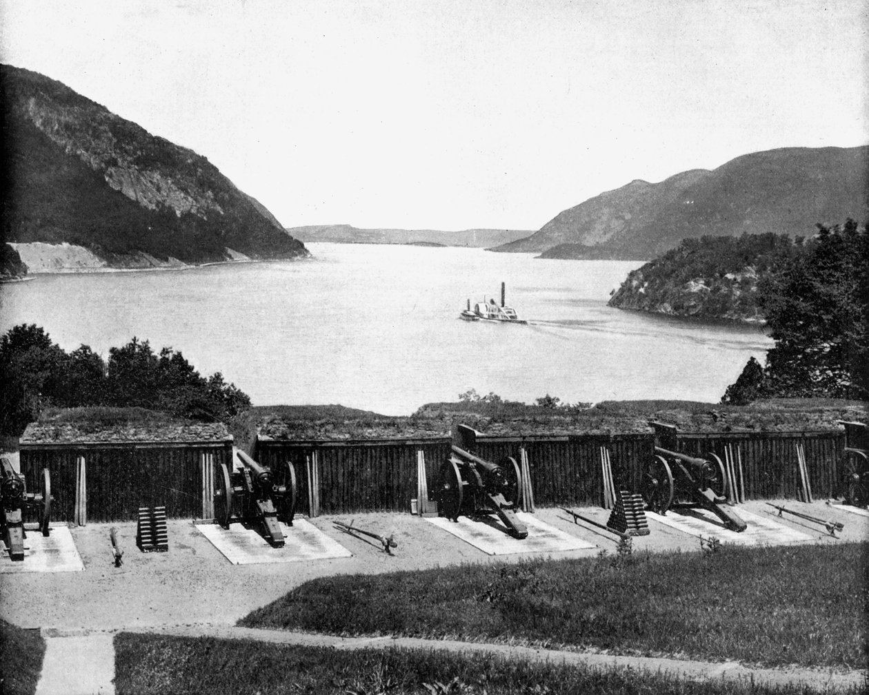 Up the Hudson River from West Point, New York, USA by John L. Stoddard