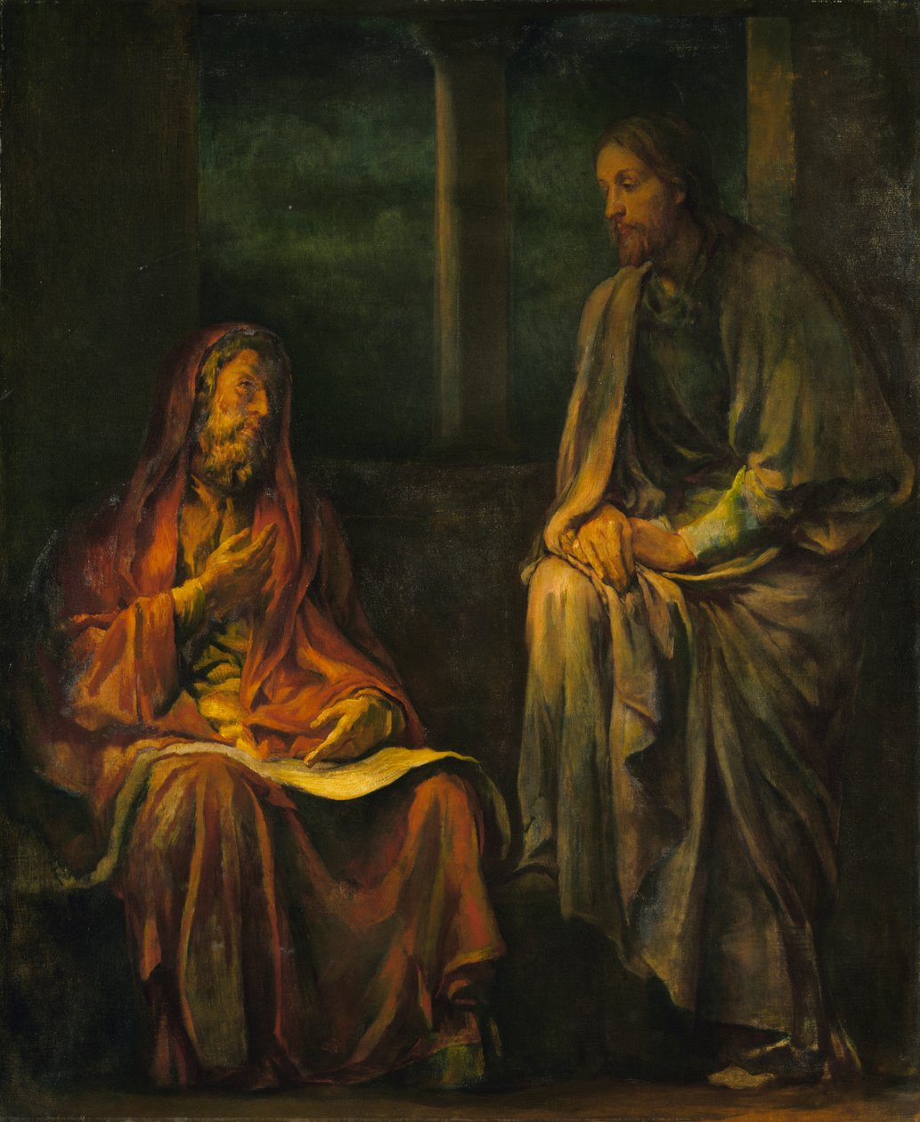 Visit of Nicodemus to Christ, 1880 by John La Farge