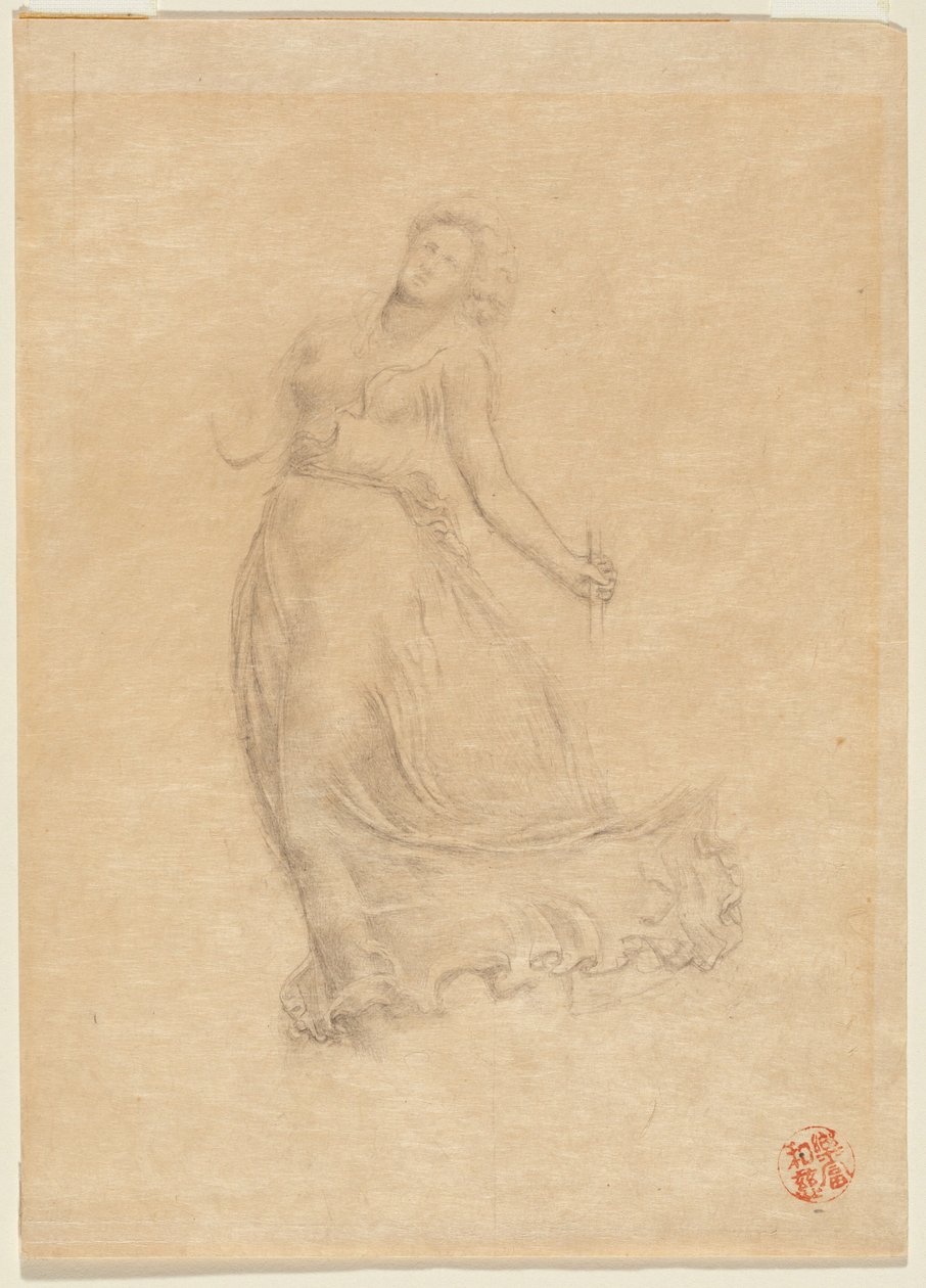 Allegorical Female Figure by John La Farge or Lafarge