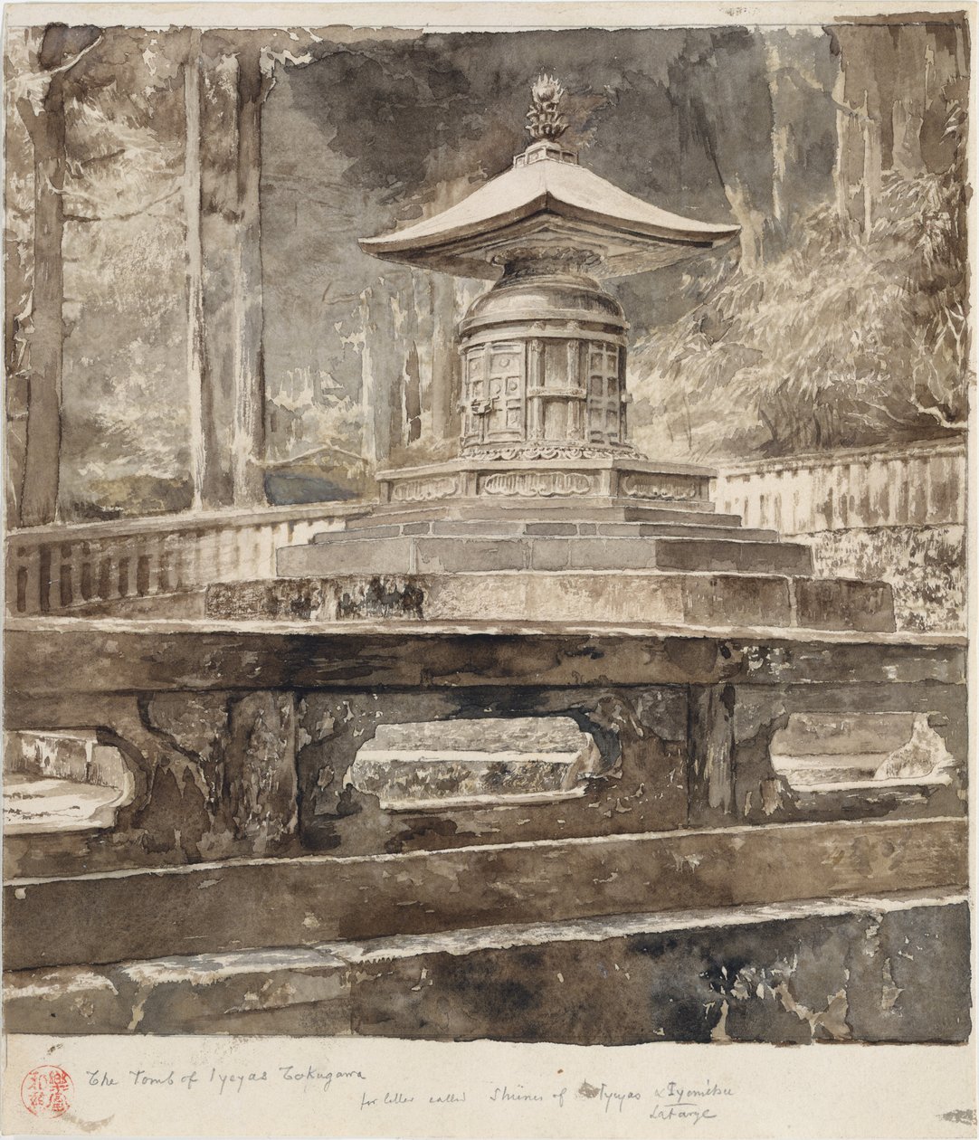 The Tomb of Iyeyasu Tokugawa by John La Farge or Lafarge