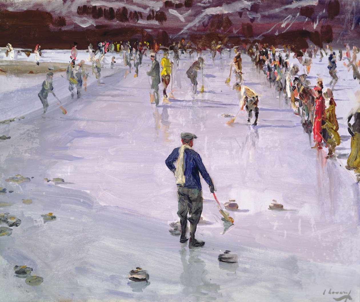 Curling in Wengen by John Lavery