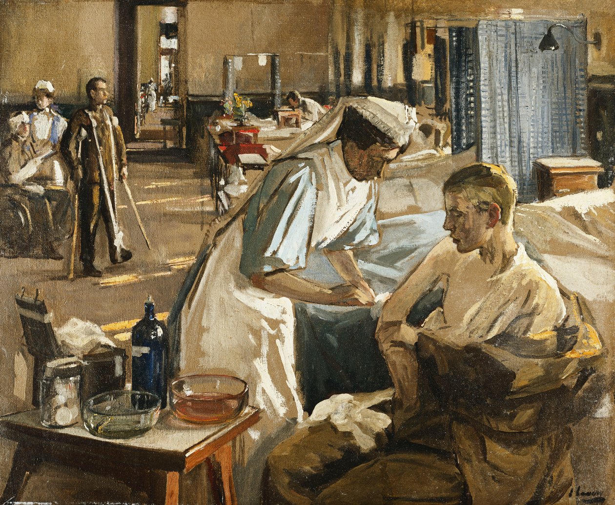 The First Wounded, London Hospital by John Lavery