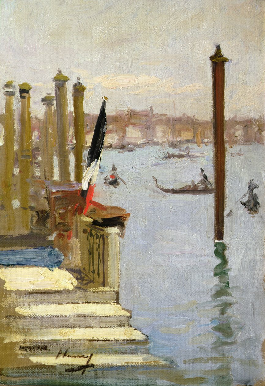 The French Consulate, Grand Canal, Venice by John Lavery