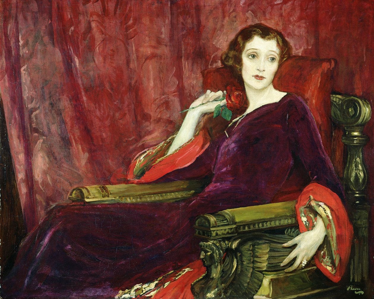 The Red Rose, 1923 by John Lavery