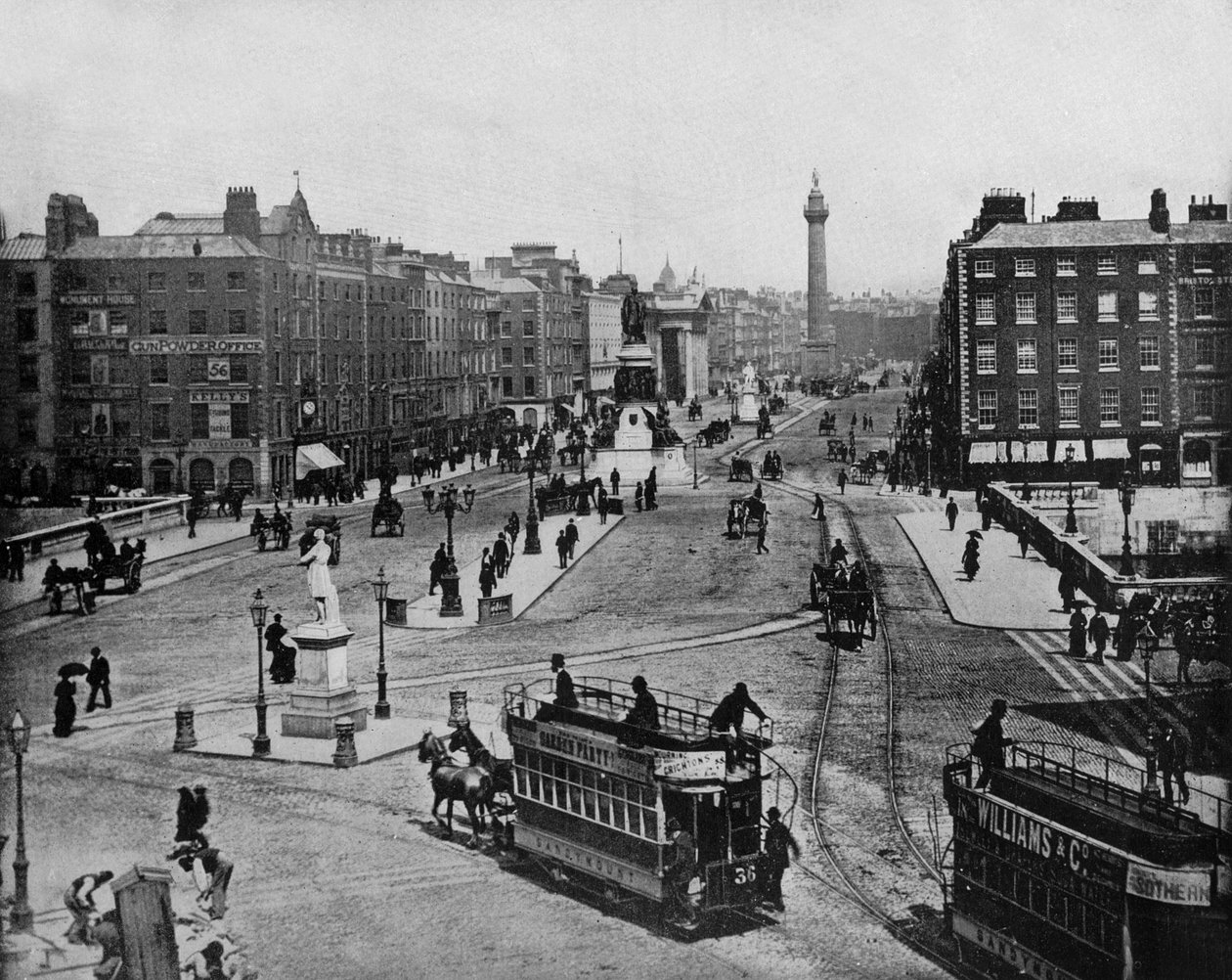 Sackville Street in Dublin, Ireland, c. 1900 by John Lawson Stoddard