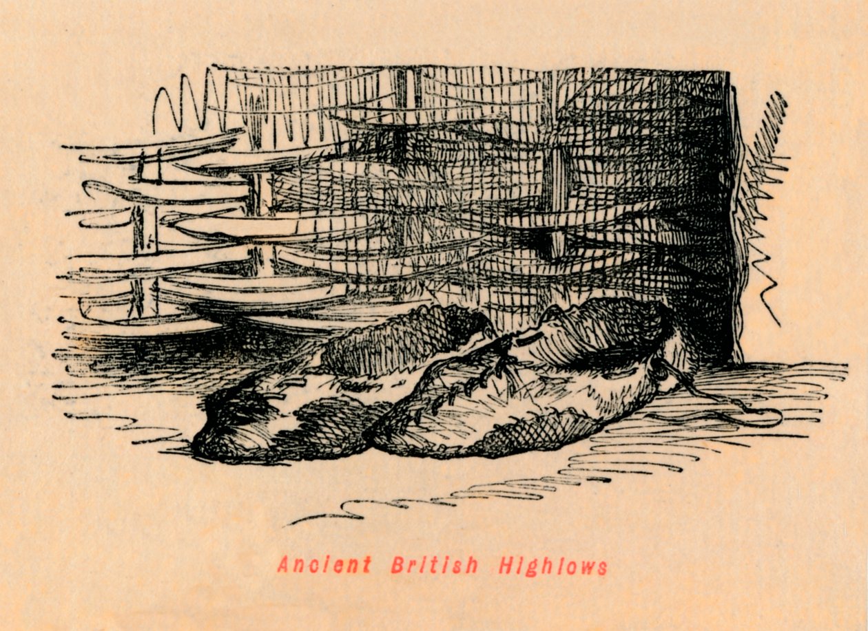 Ancient British Highlows, c1860 by John Leech