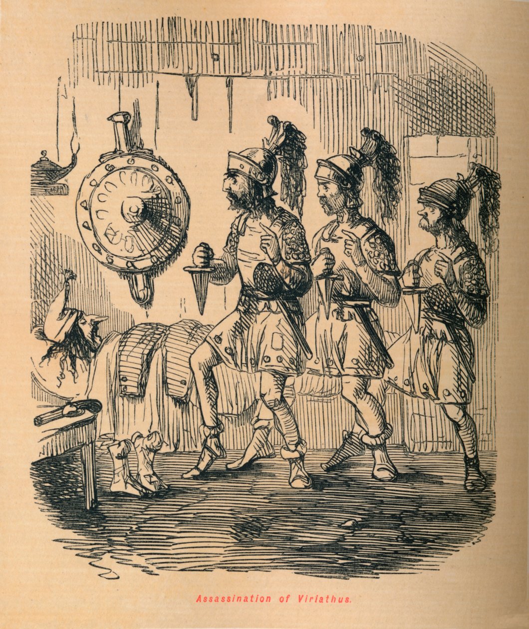 Assassination of Viriathus by John Leech