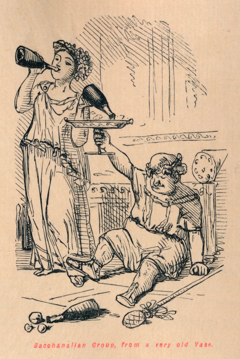 Bacchanalian Group, from a very old Vase by John Leech