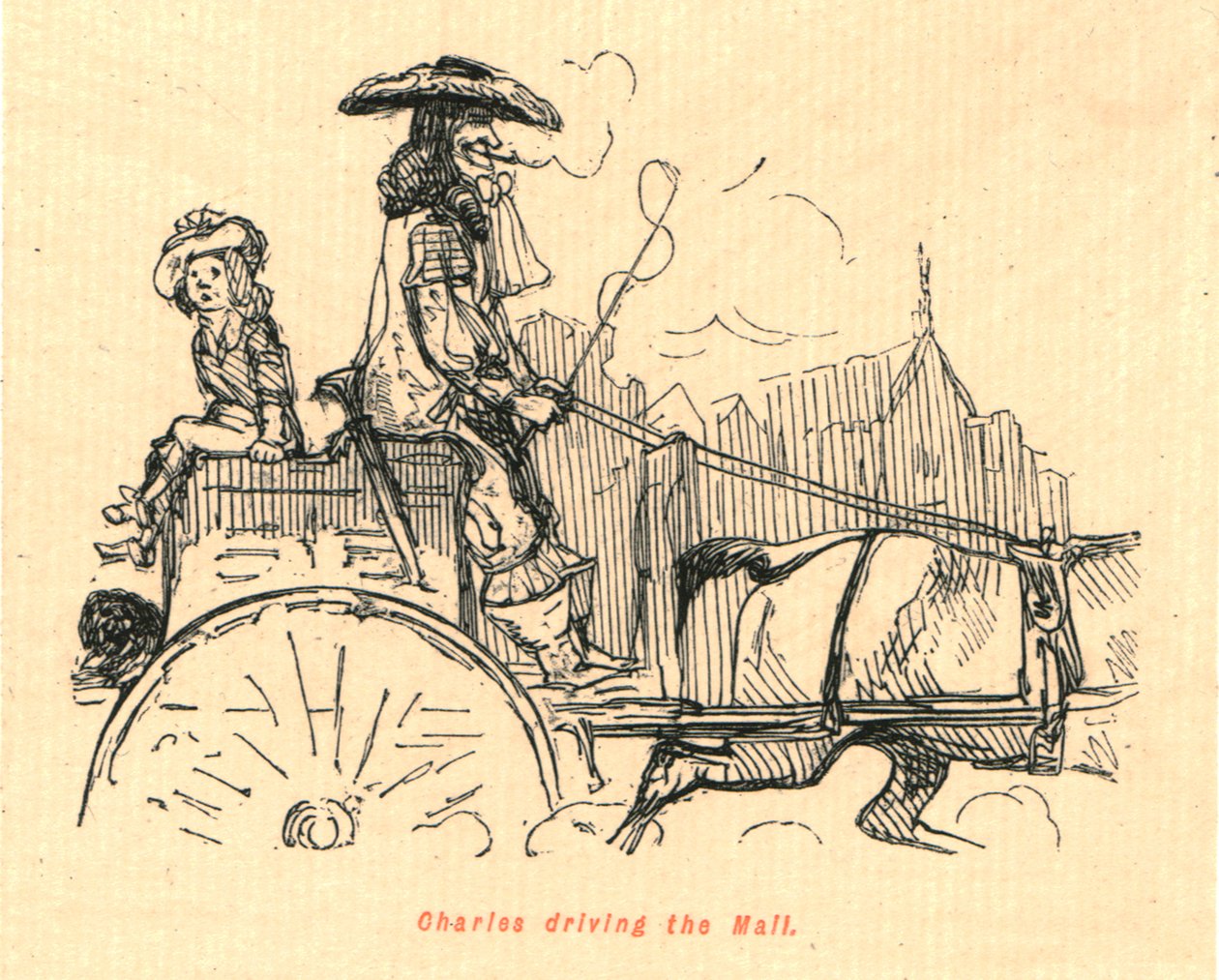 Charles driving the Mall, 1897 by John Leech