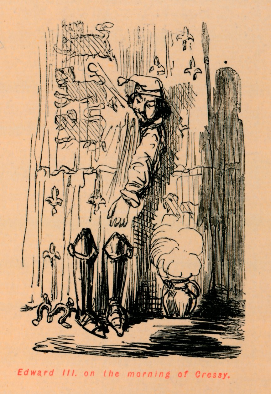 Edward III on the morning of Cressy by John Leech
