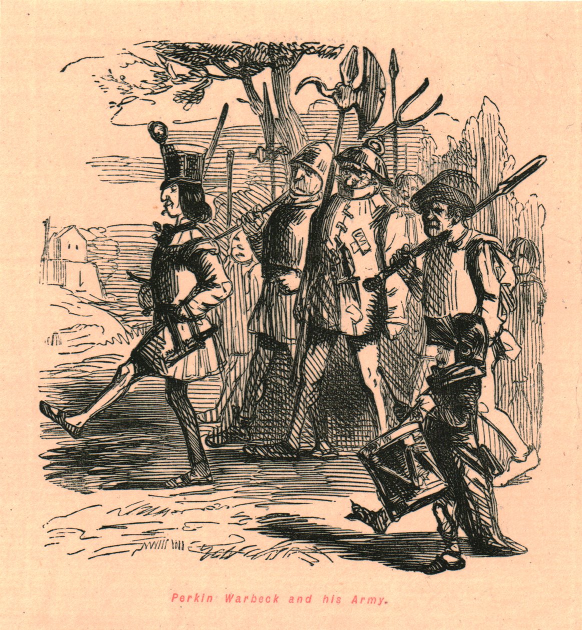 Perkin Warbeck and his Army, 1897 by John Leech