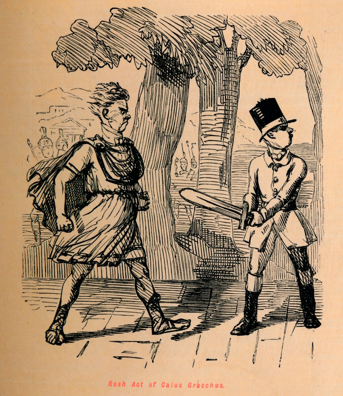 Rash Act of Gaius Gracchus, 1852 by John Leech
