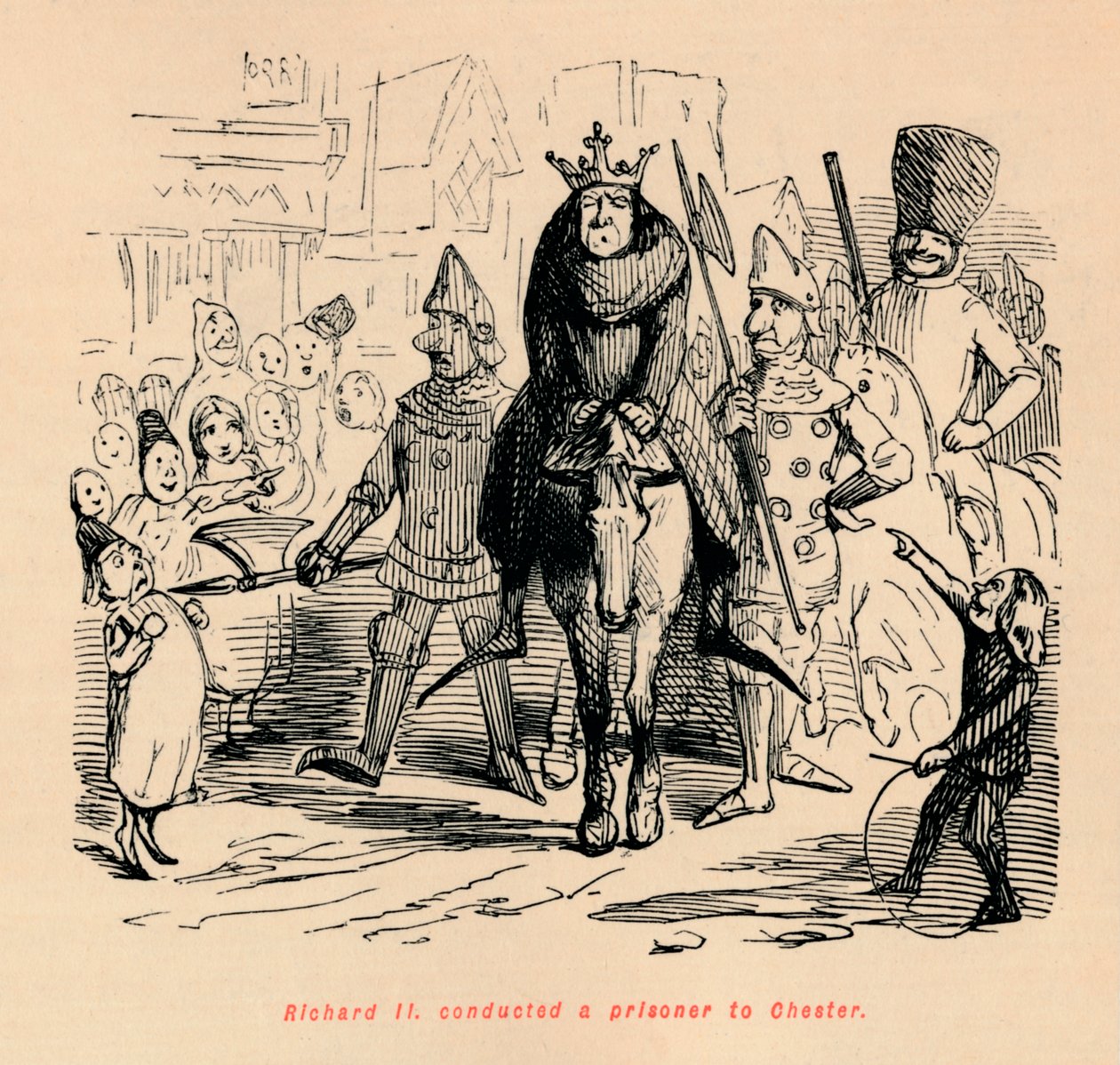 Richard II Conducted a Prisoner to Chester by John Leech