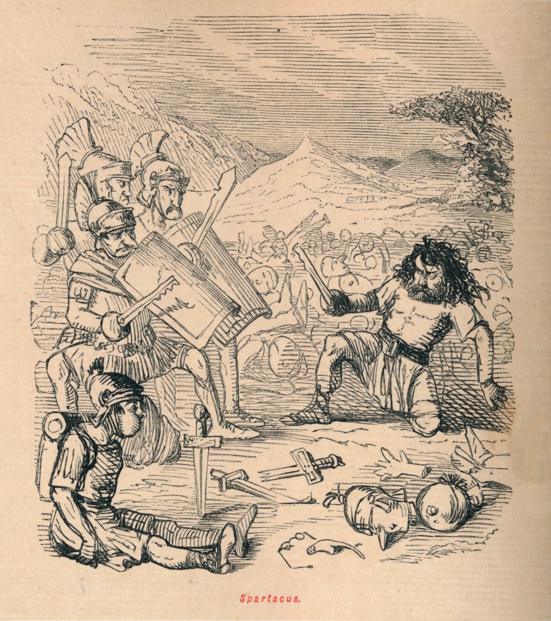 Spartacus by John Leech