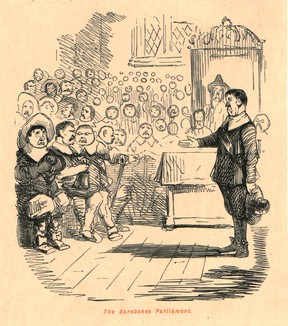 The Barebones Parliament, 1897 by John Leech