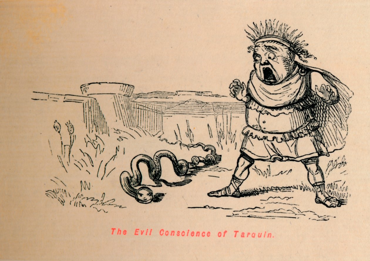 The Evil Conscience of Tarquin by John Leech