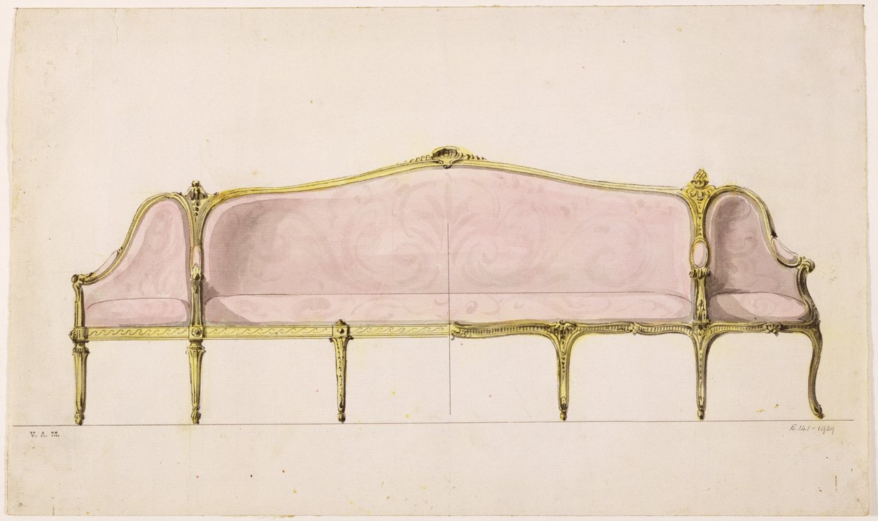 Design for a Settee by John Linnell