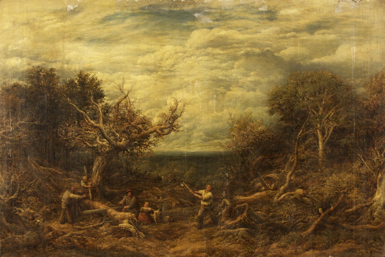 The Wood-Cutters by John Linnell