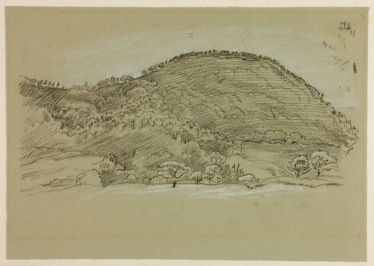 Walking Through the Fields by John Linnell